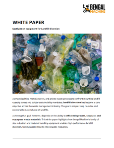 Equipment for Landfill Diversion